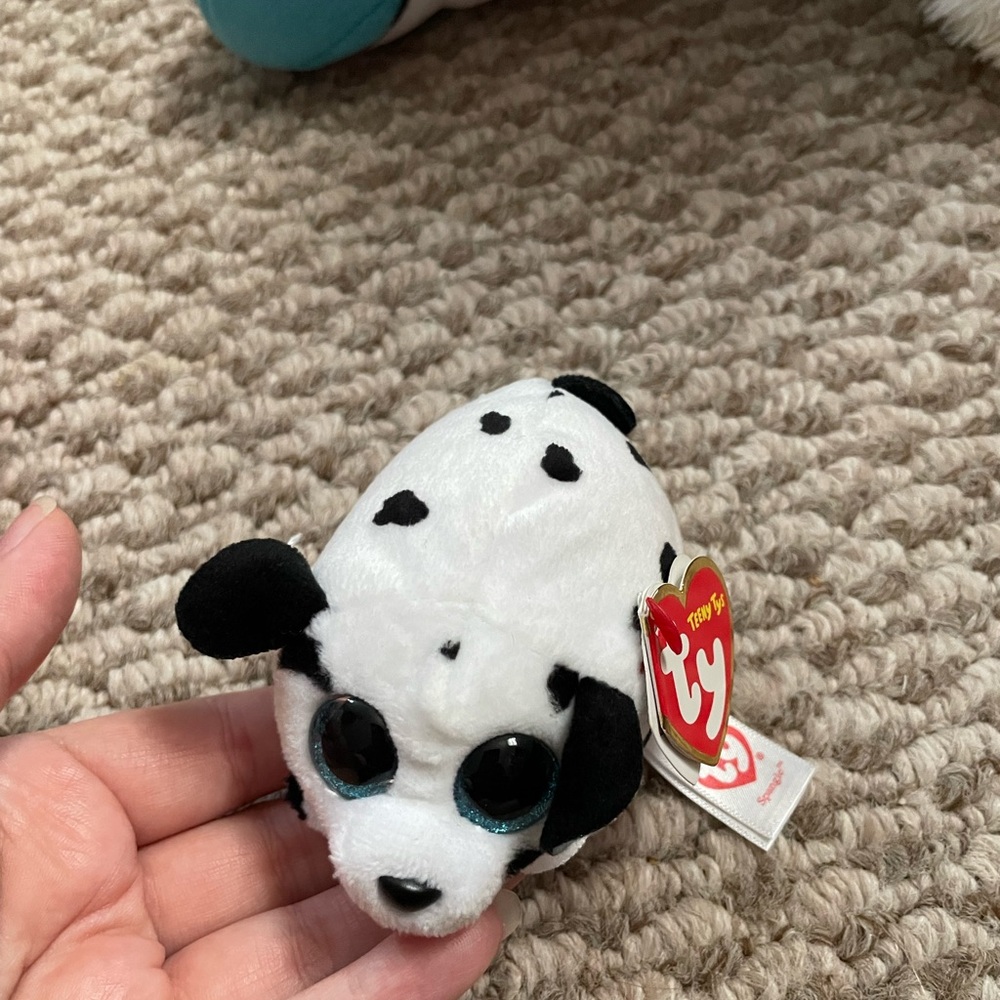 Ty Dalmatian Plush with Black Spots